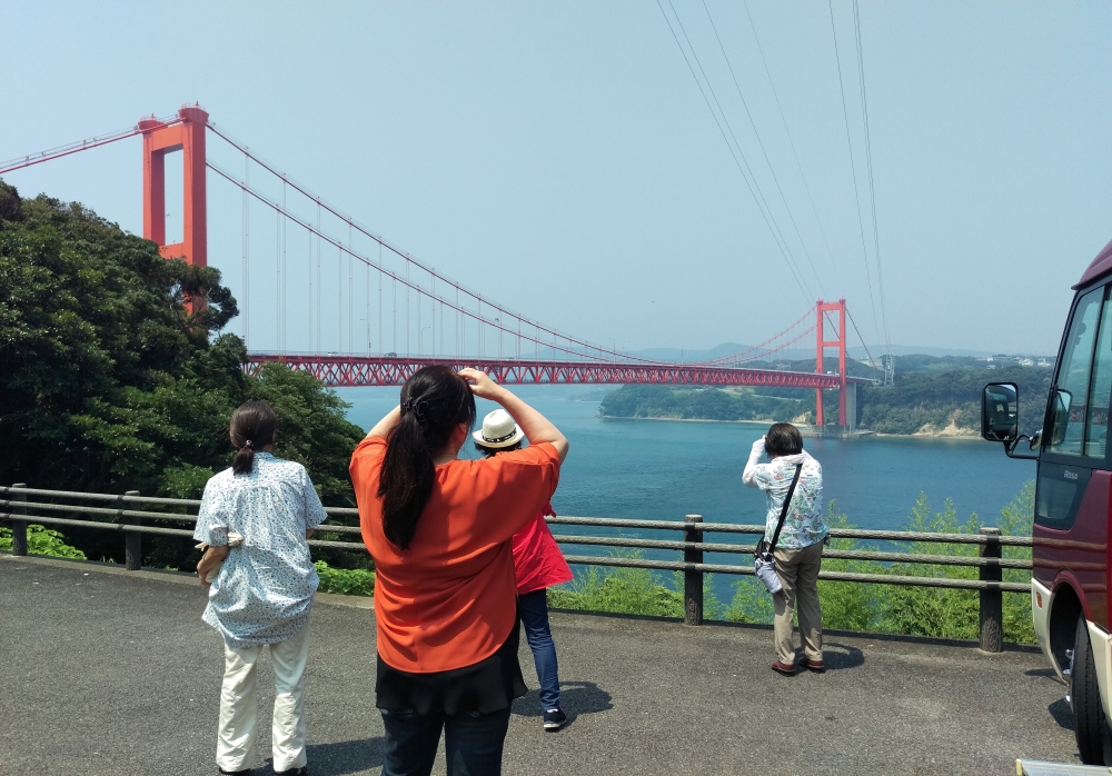 田平展望所から望む平戸大橋