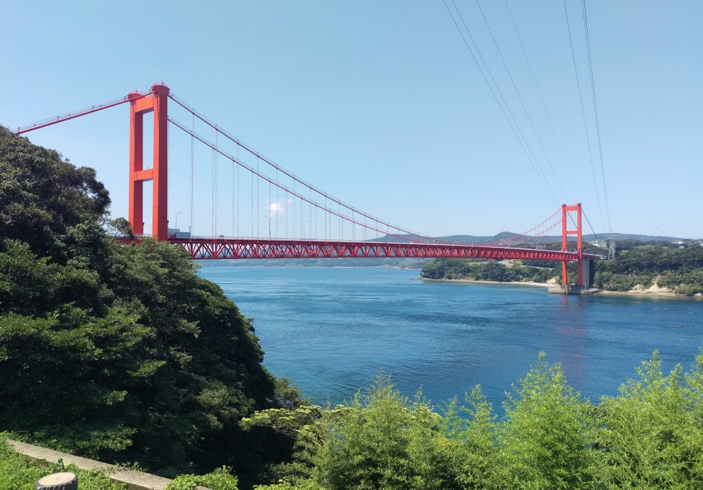 九州本土からの平戸大橋
