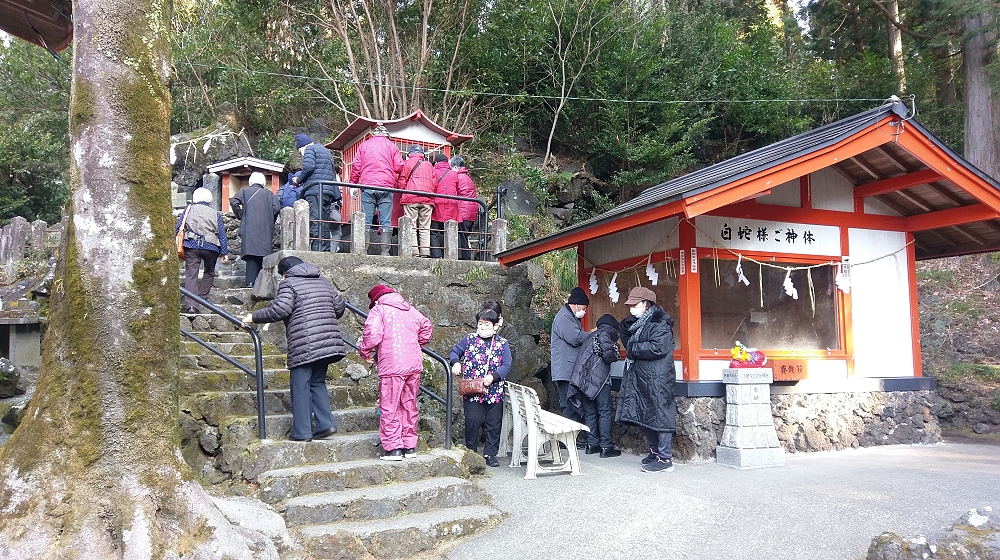 白蛇にも願いを託して