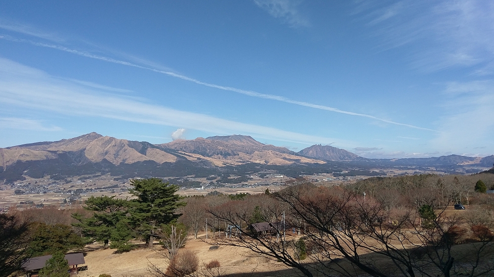 グリーンピア南阿蘇から望む阿蘇五岳