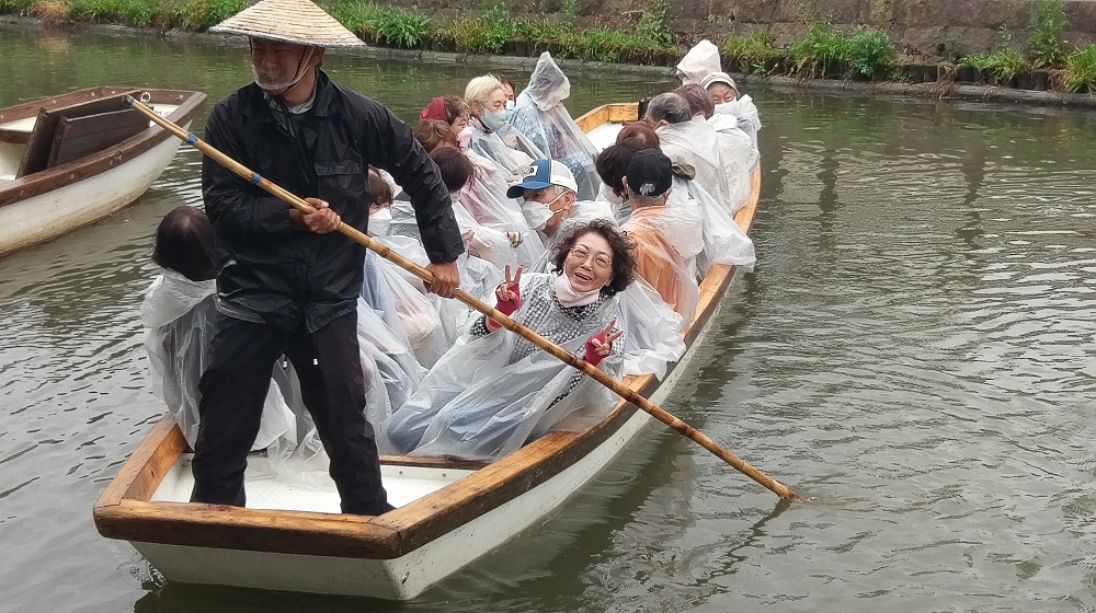 下船の頃には雨もあがりました