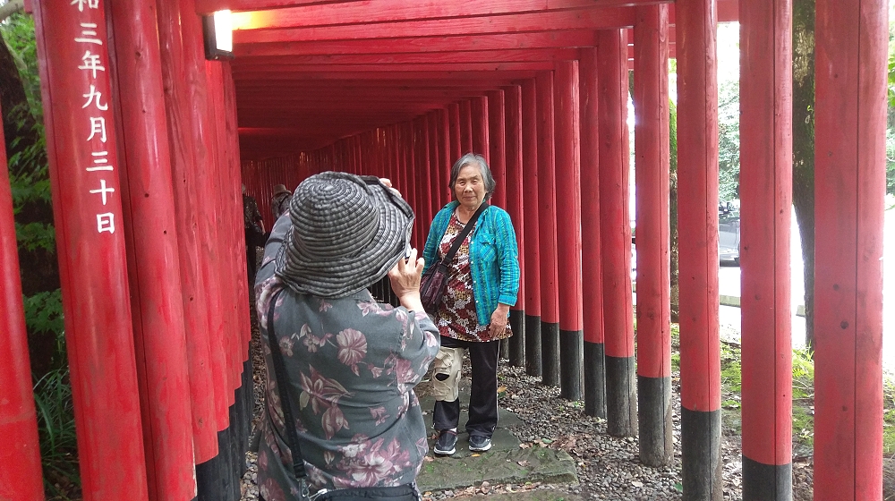 千本鳥居での記念撮影